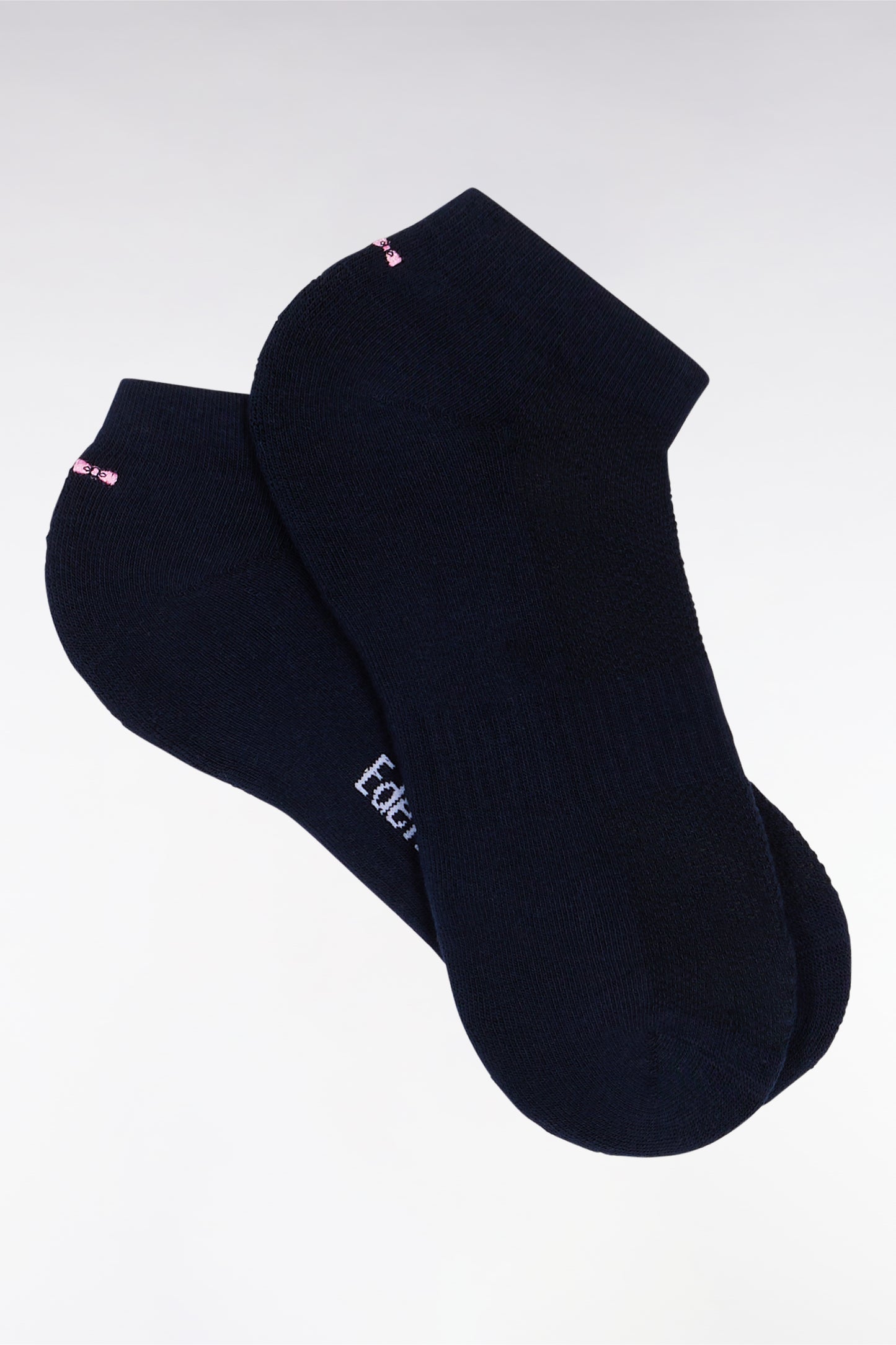 Chaussettes basses en coton stretch mélangé marine