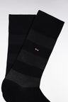 Chaussettes en coton stretch mélangé noires