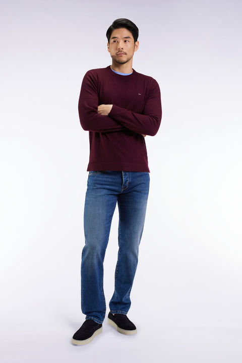 Jean 5 poches en denim stretch bleu coupe Regular - Image 1