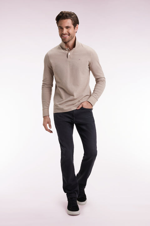 Jean 5 poches en denim stretch mélangé noir coupe Slim - Image 3