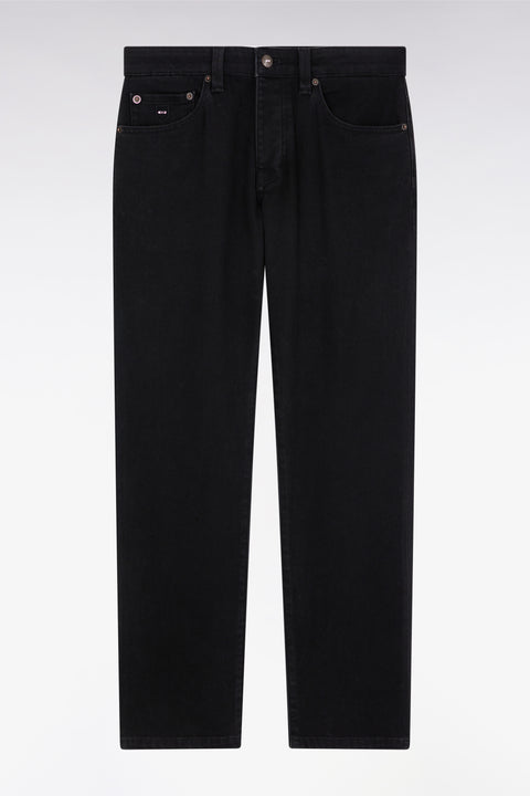 Jean 5 poches en denim stretch mélangé noir coupe Regular - Image 2