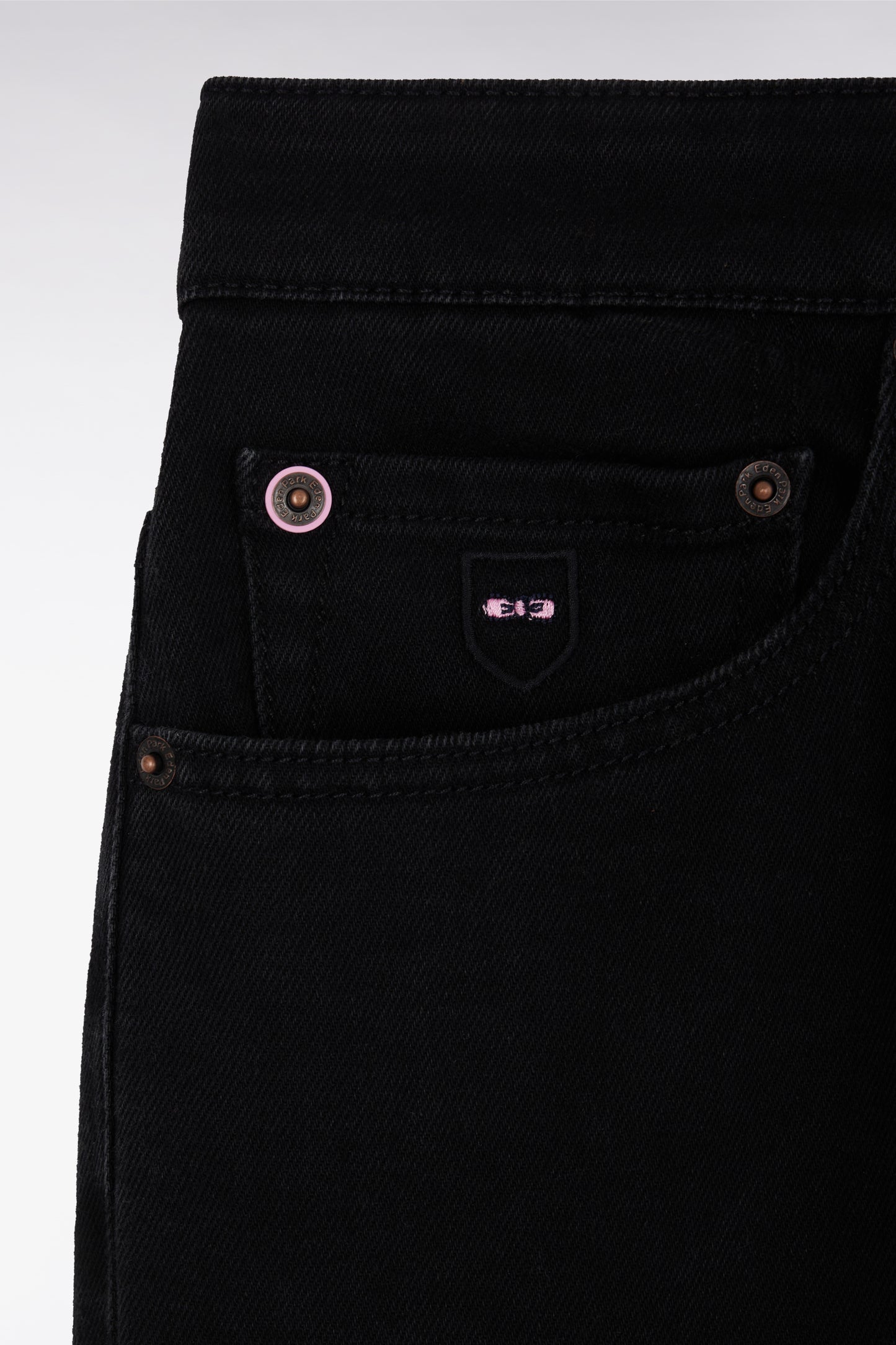 5-pocket jeans in black stretch denim blend, regular fit