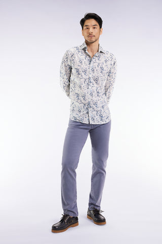 Jean 5 poches en coton stretch beige