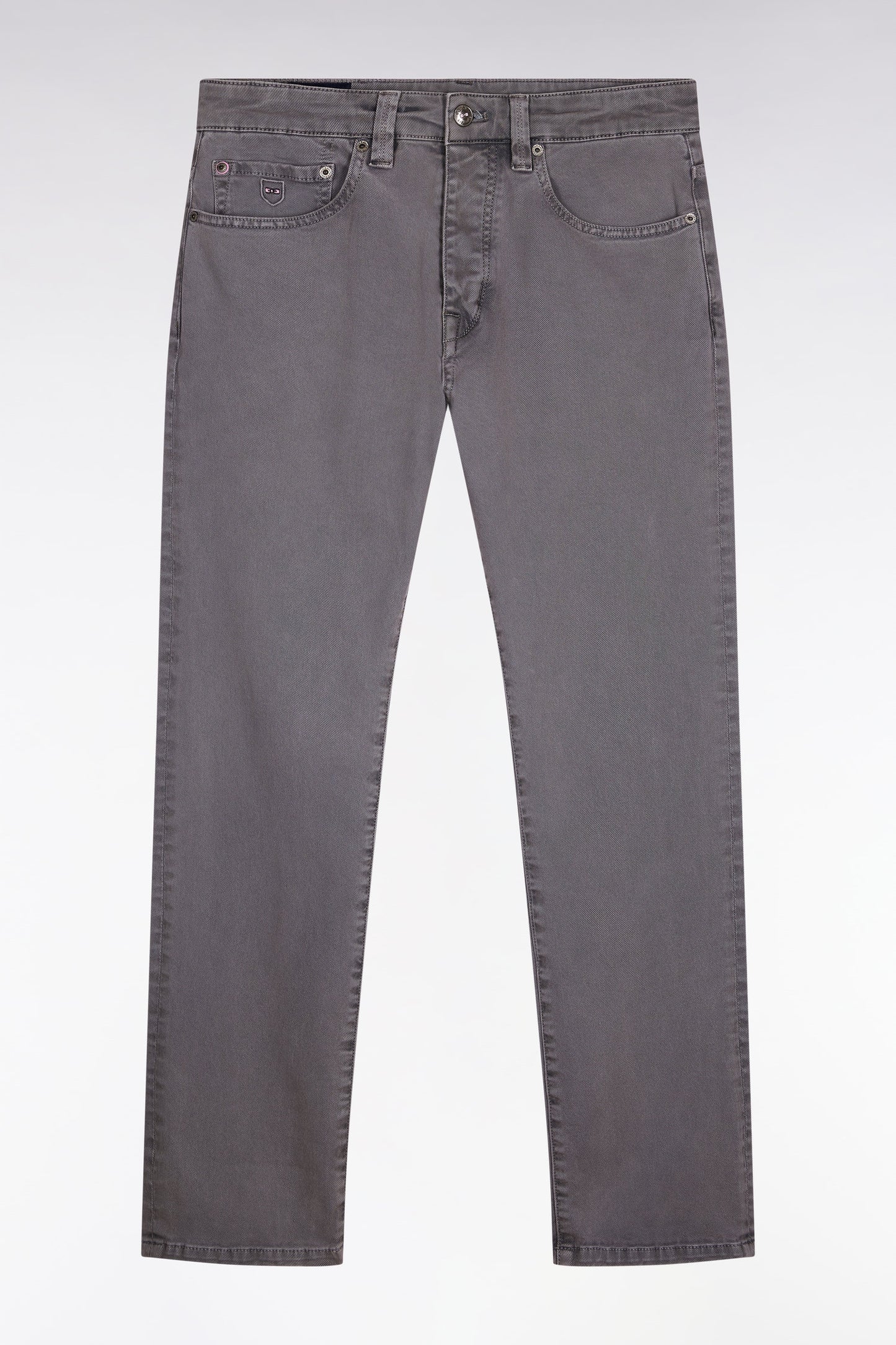Jean 5 poches en coton stretch beige