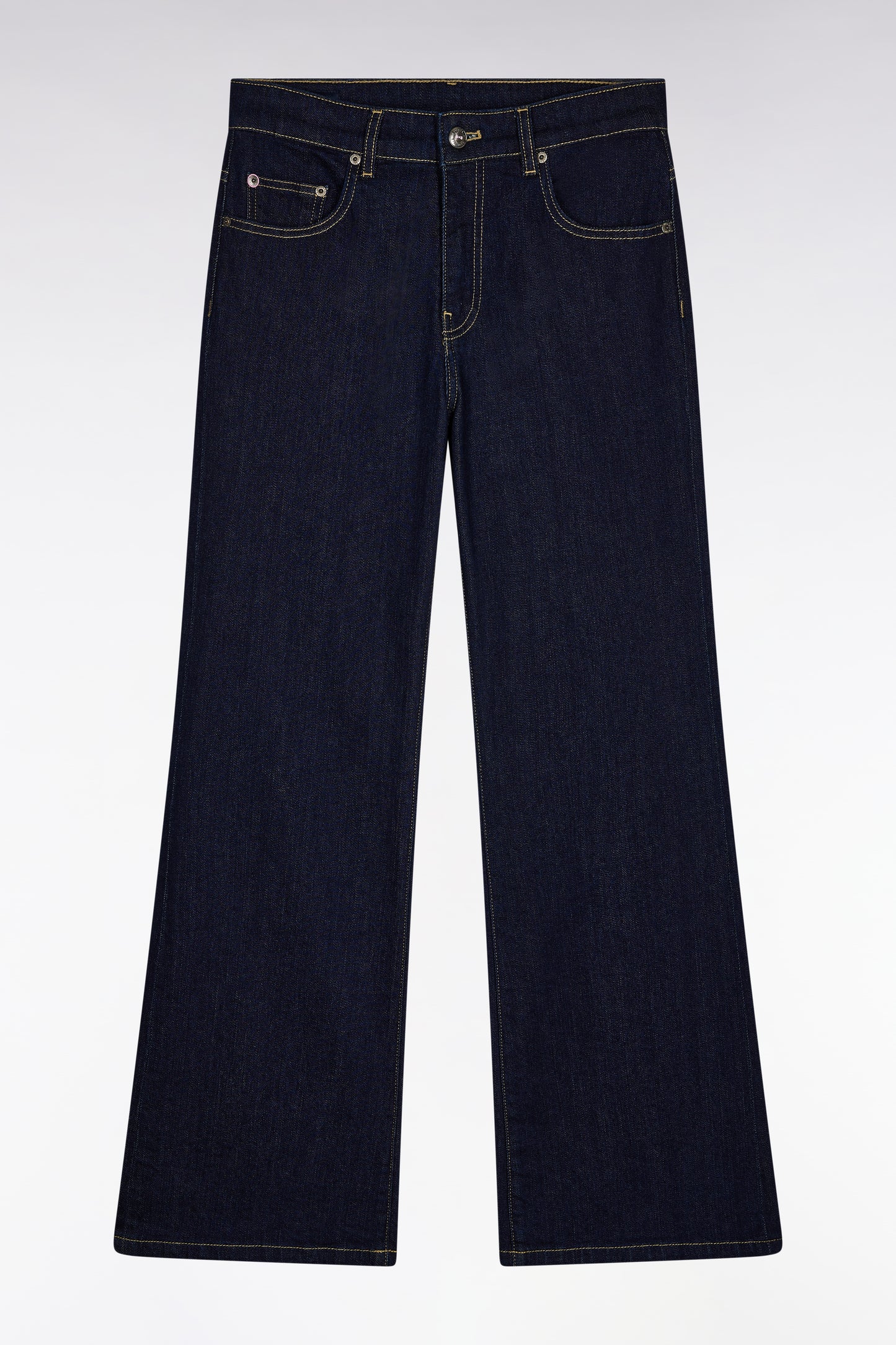 Jean 5 poches en denim stretch brut coupe Regular