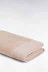Drap de bain en coton éponge beige