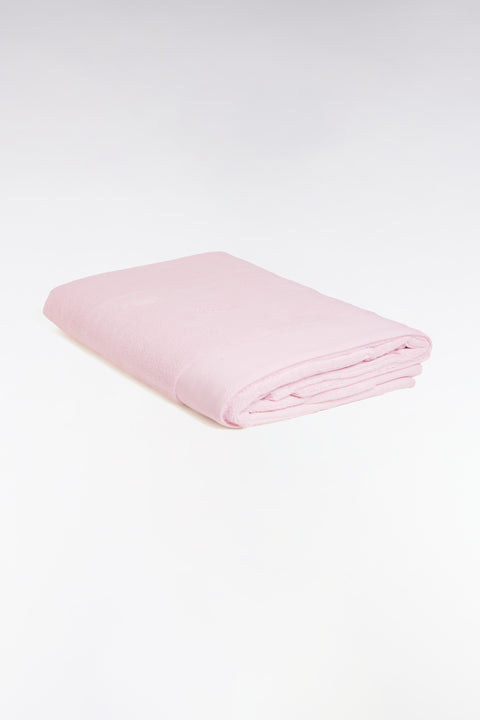 Serviette de bain en coton éponge rose - Image 2