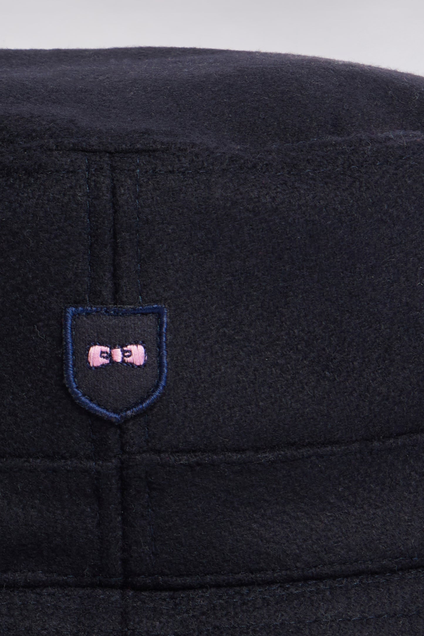 Bob in navy wool-blend cloth