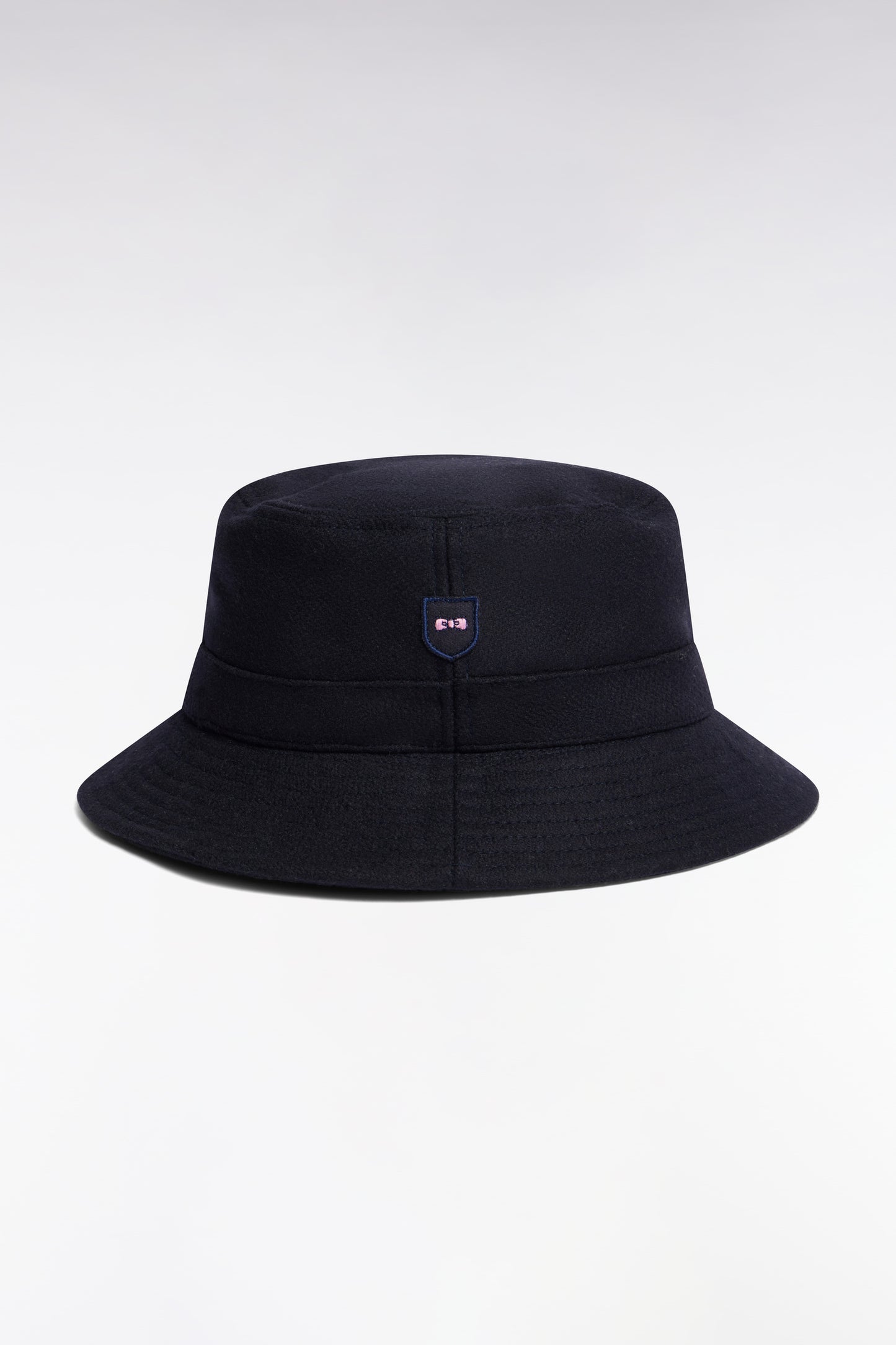 Bob in navy wool-blend cloth