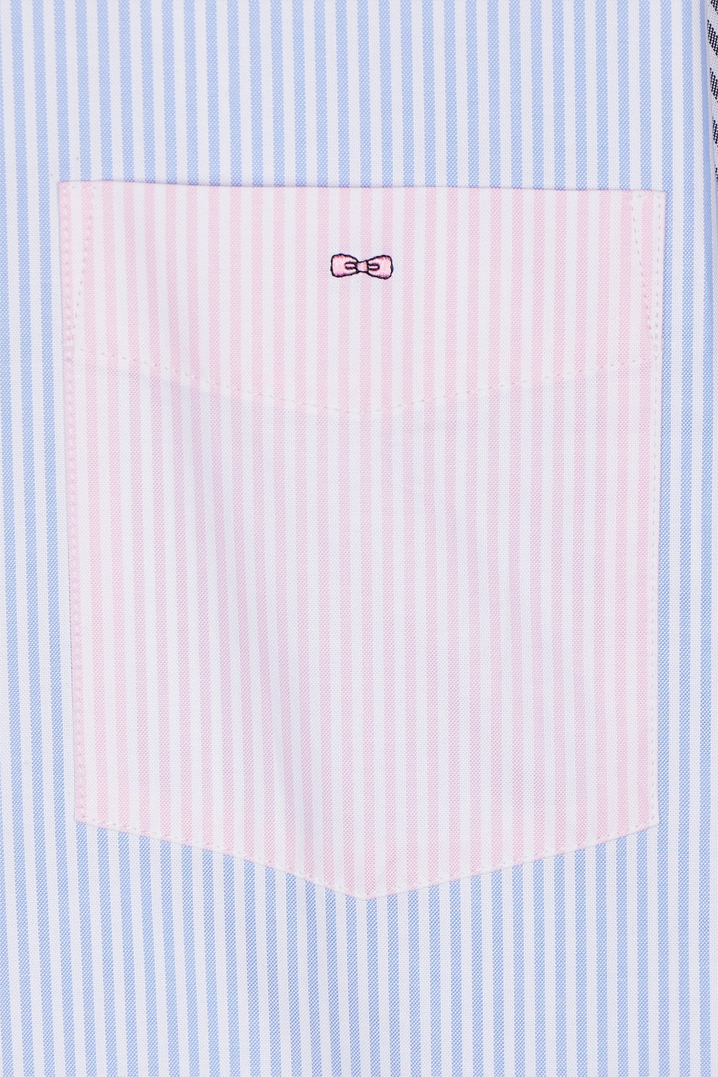 Chemise à manches courtes colorblock coupe droite