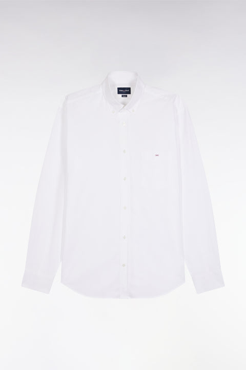 Chemise en coton blanc coupe droite - Image 2