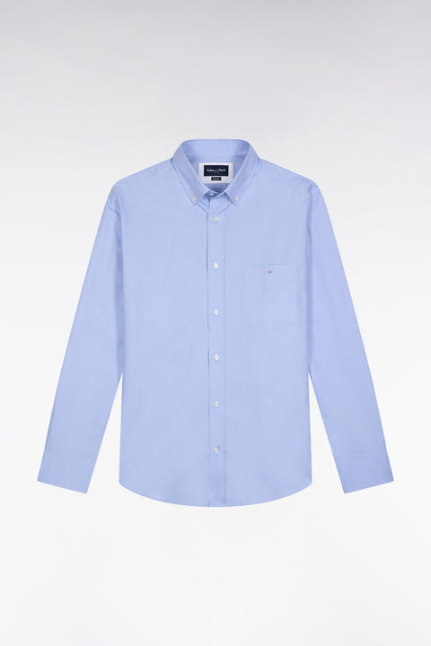 Chemise en coton ciel coupe droite - Image 2
