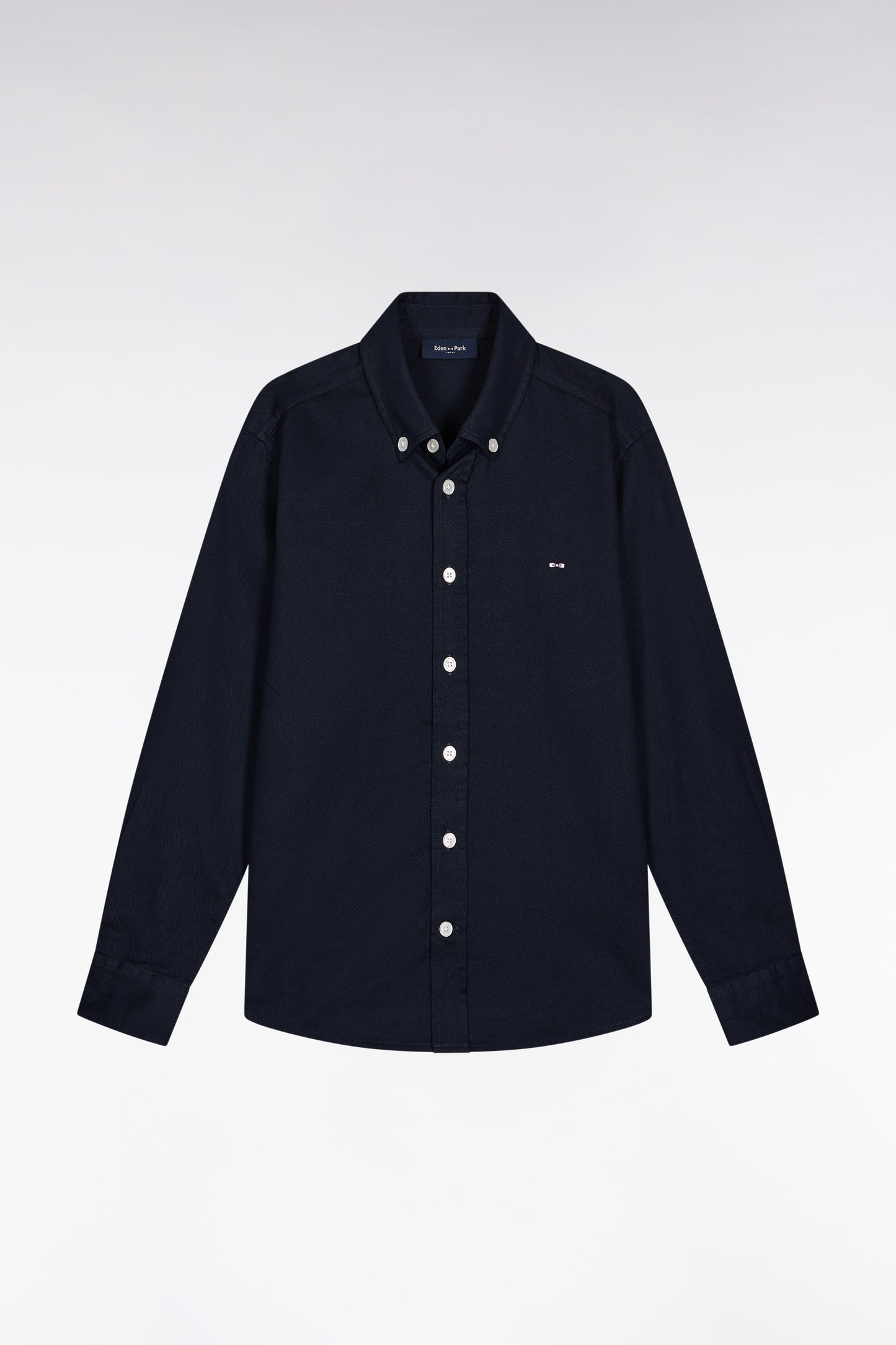 Chemise en piqué coton marine
