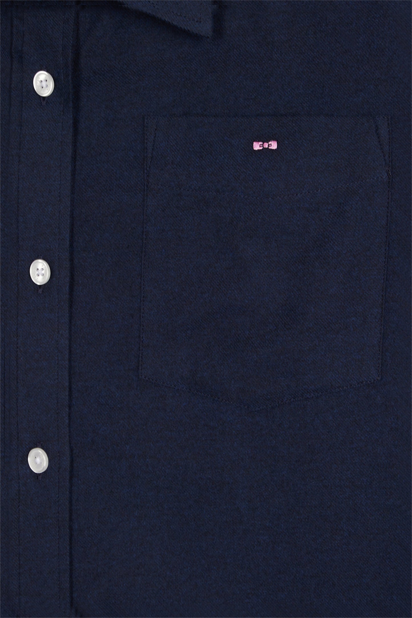 Chemise en popeline de coton marine coupe Relaxed