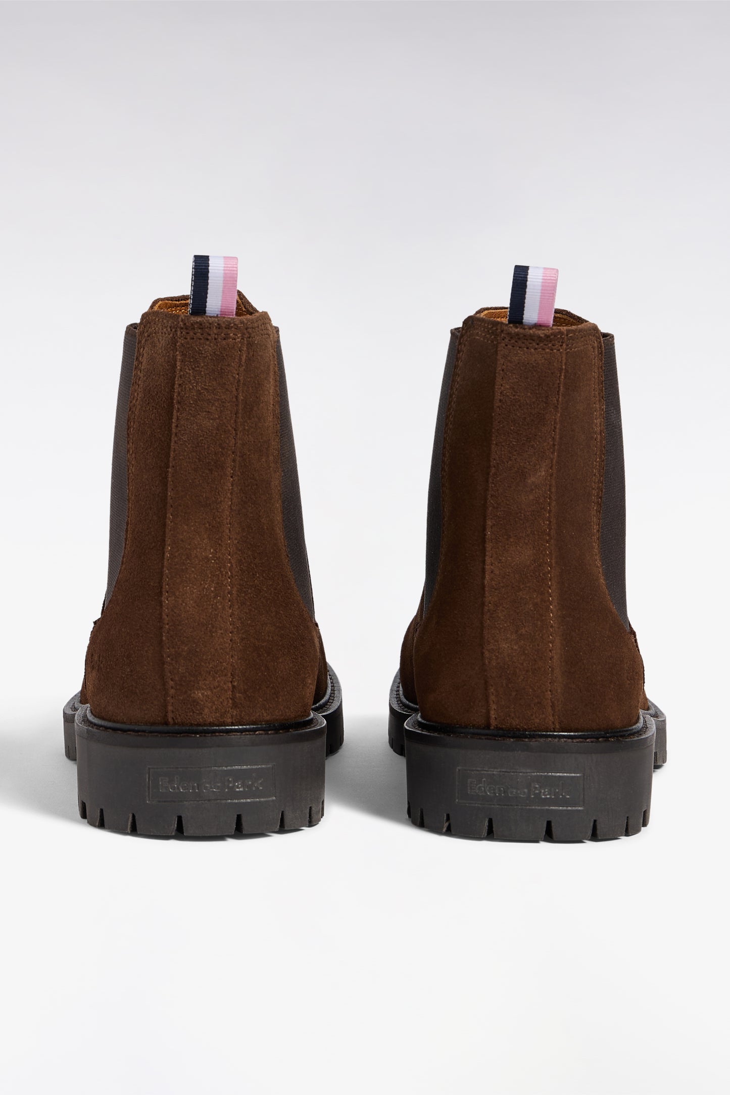 Bottines chelsea en cuir suédé marron