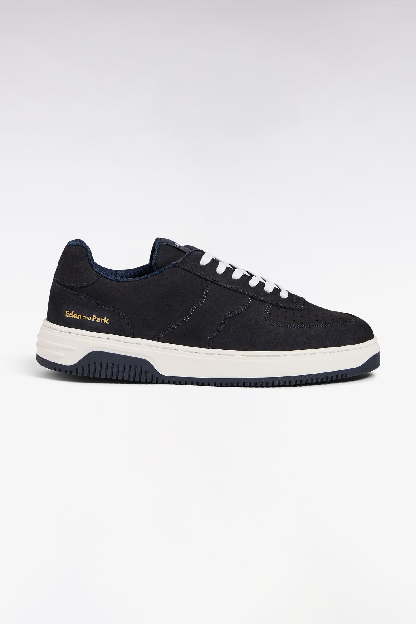 Sneakers en cuir suédé marine