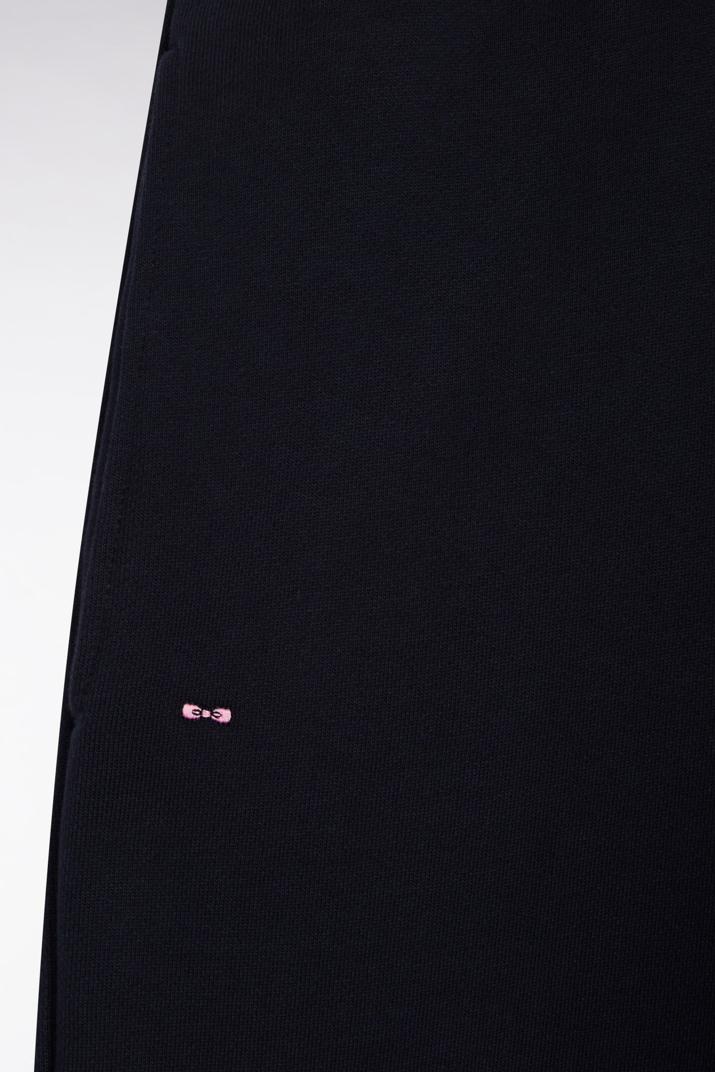 Jogging en molleton gratté marine coupe droite