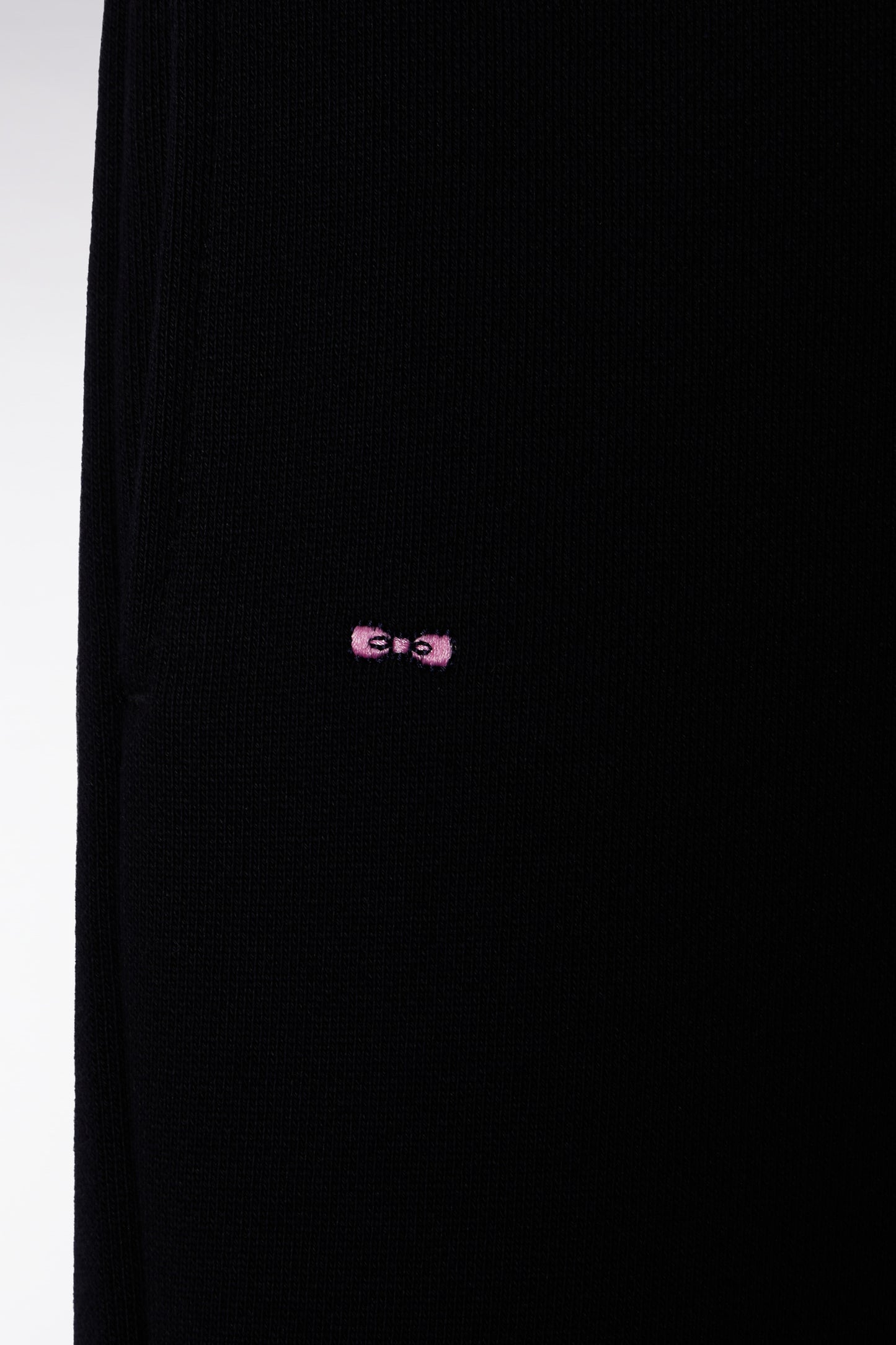 Jogging en molleton gratté noir coupe droite