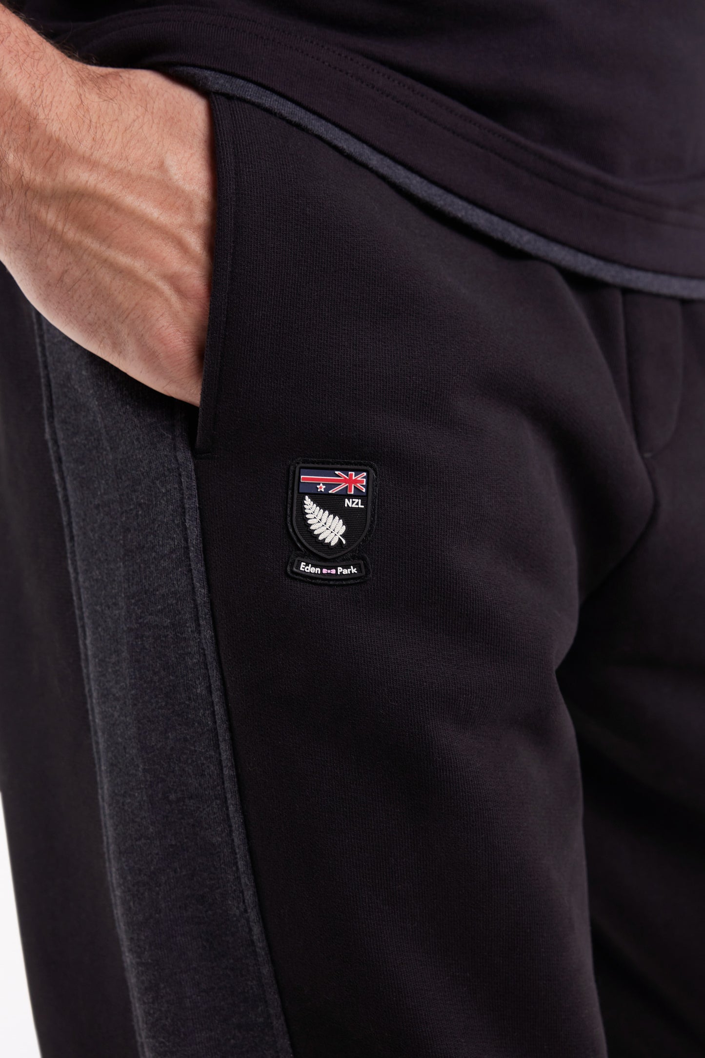 Jogging en molleton noir New Zealand coupe Relaxed