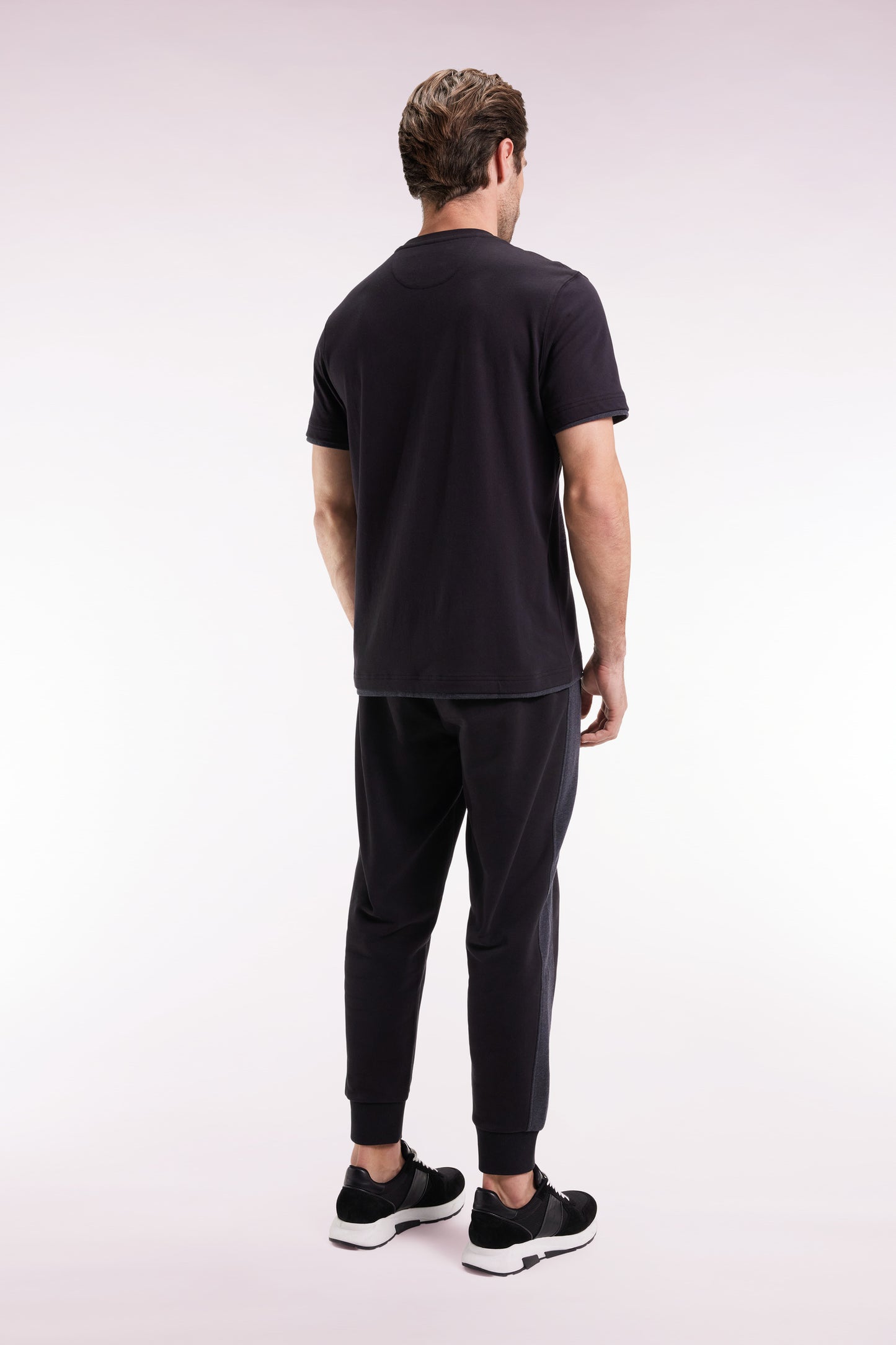 Jogging en molleton noir New Zealand coupe Relaxed