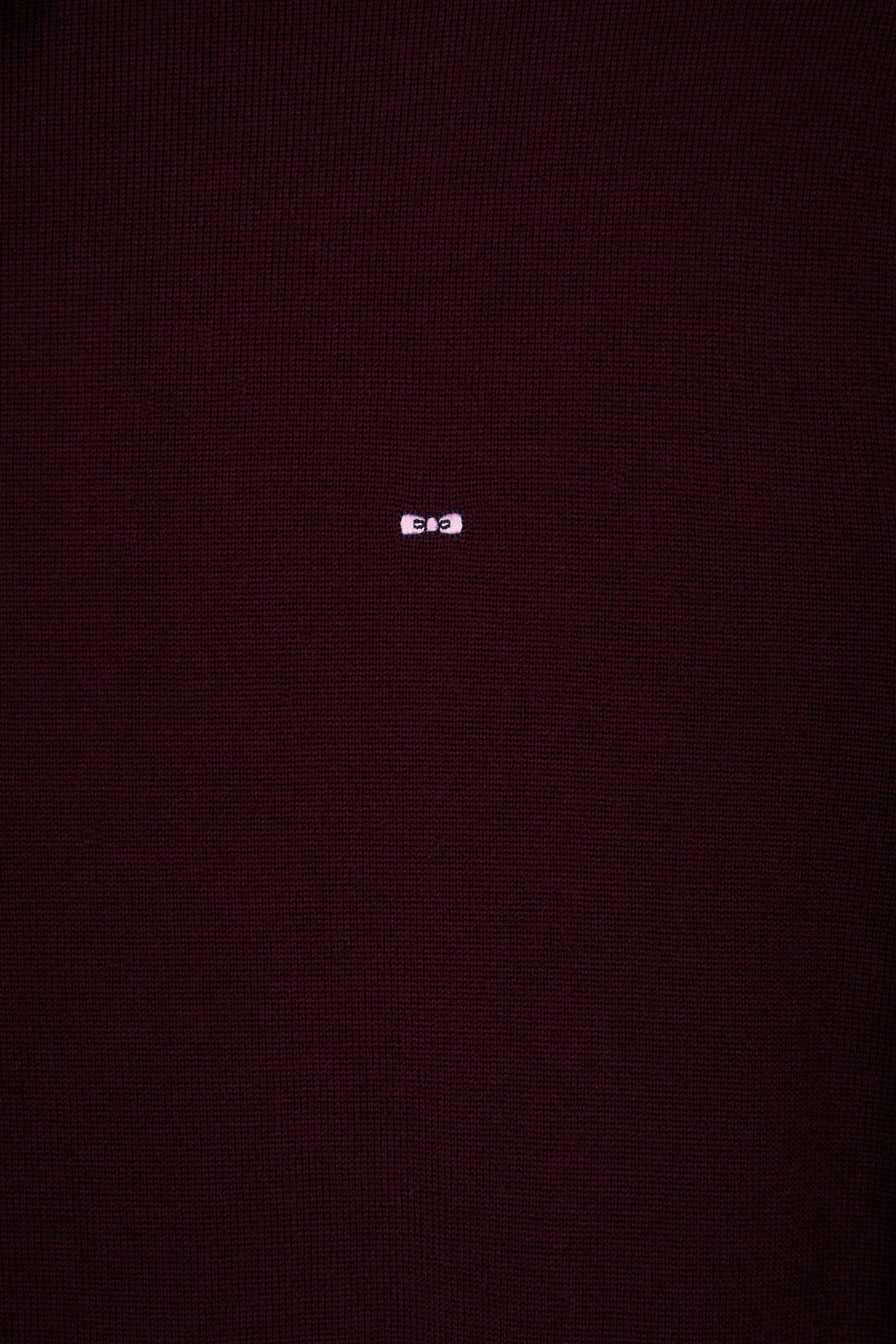 Turtleneck sweater in burgundy merino wool