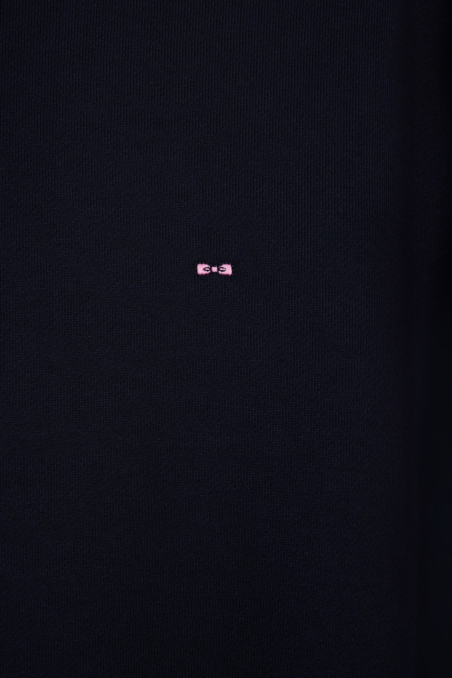 Sweatshirt à col rond en coton marine coupe droite