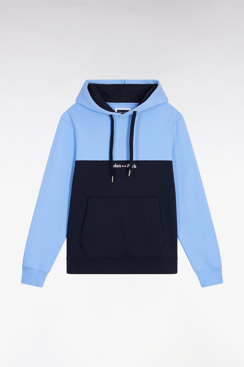 Sweatshirt à capuche bicolore rose coupe droite - Image 2