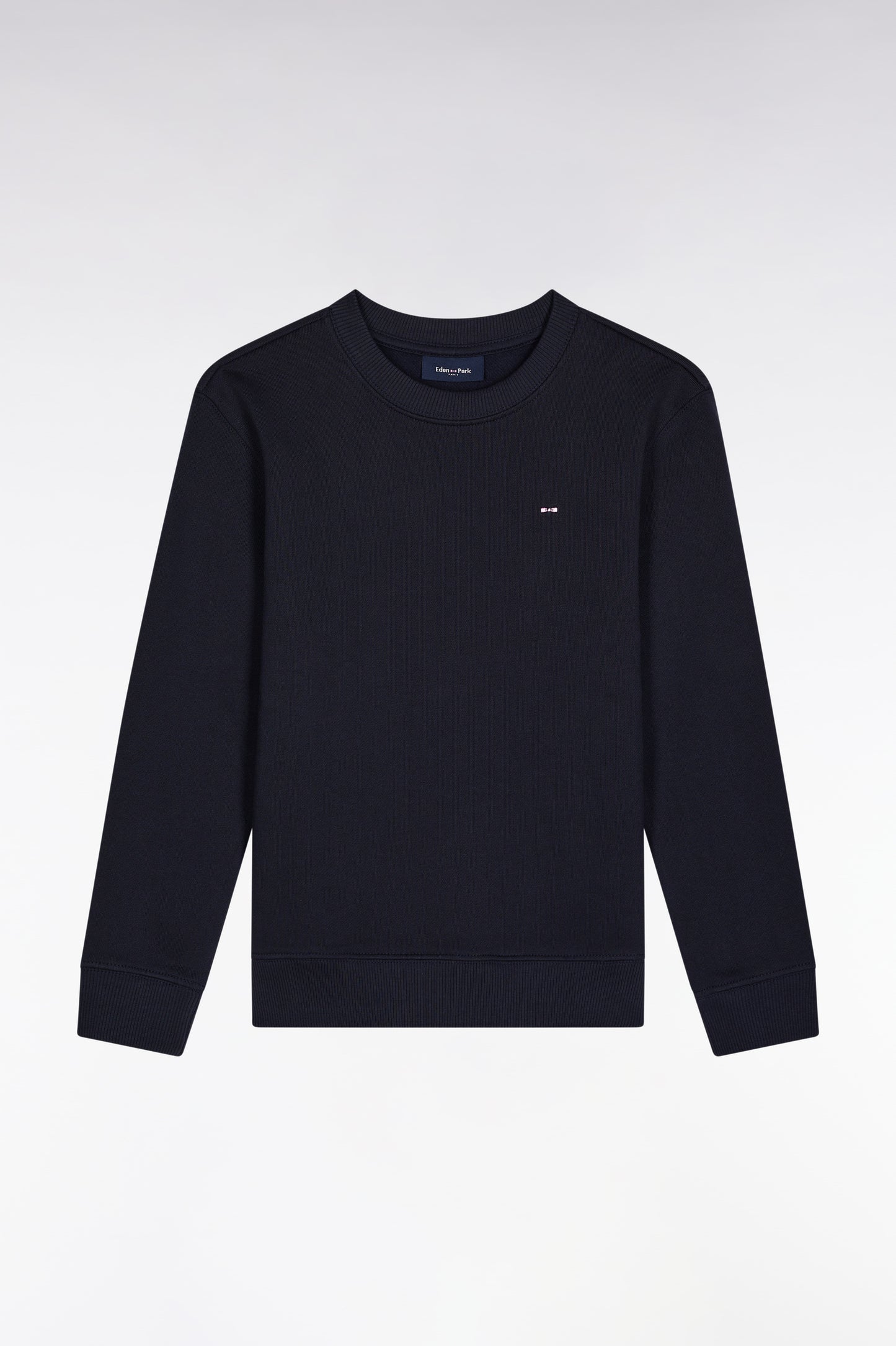 Sweatshirt en molleton coton marine