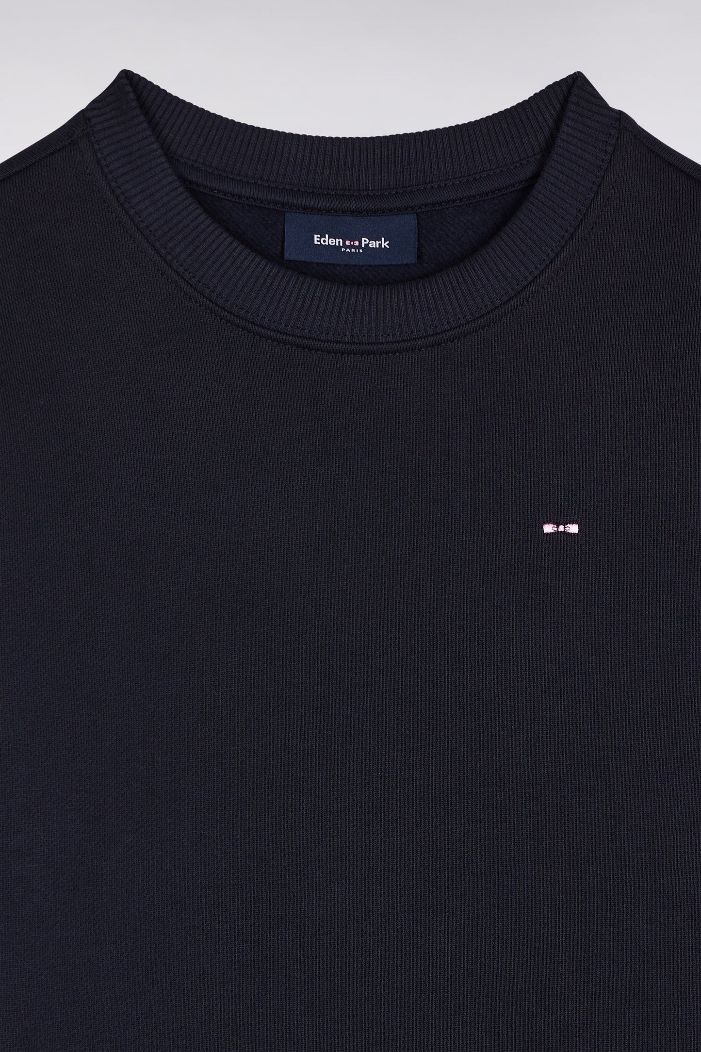 Sweatshirt en molleton coton marine