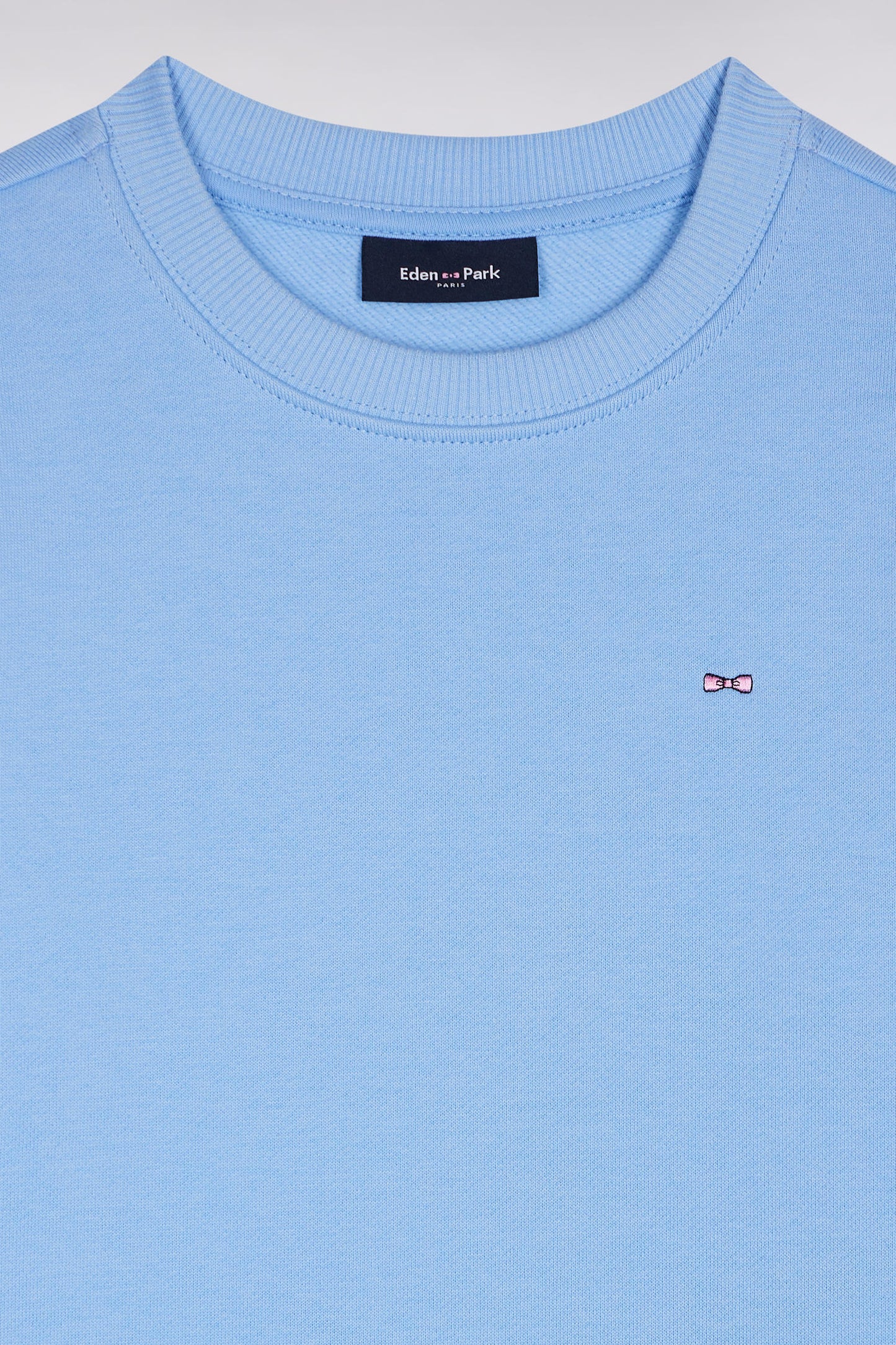 Sweatshirt en molleton coton ciel
