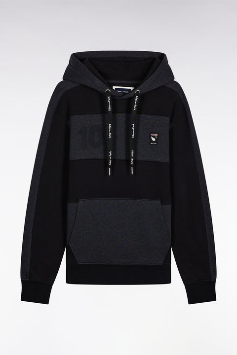 Sweatshirt à capuche en coton gris foncé coupe Relaxed - Image 2