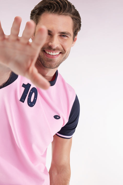 T-shirt à manches courtes en coton gris - Image 1