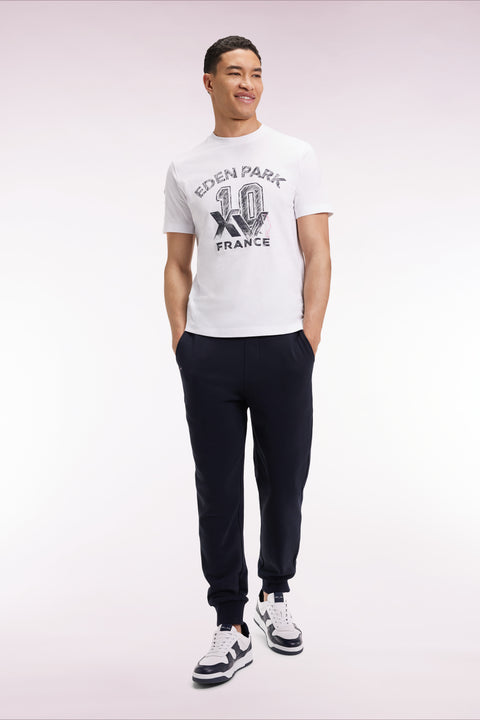 T-shirt à manches courtes blanc sérigraphie XV de France - Image 1