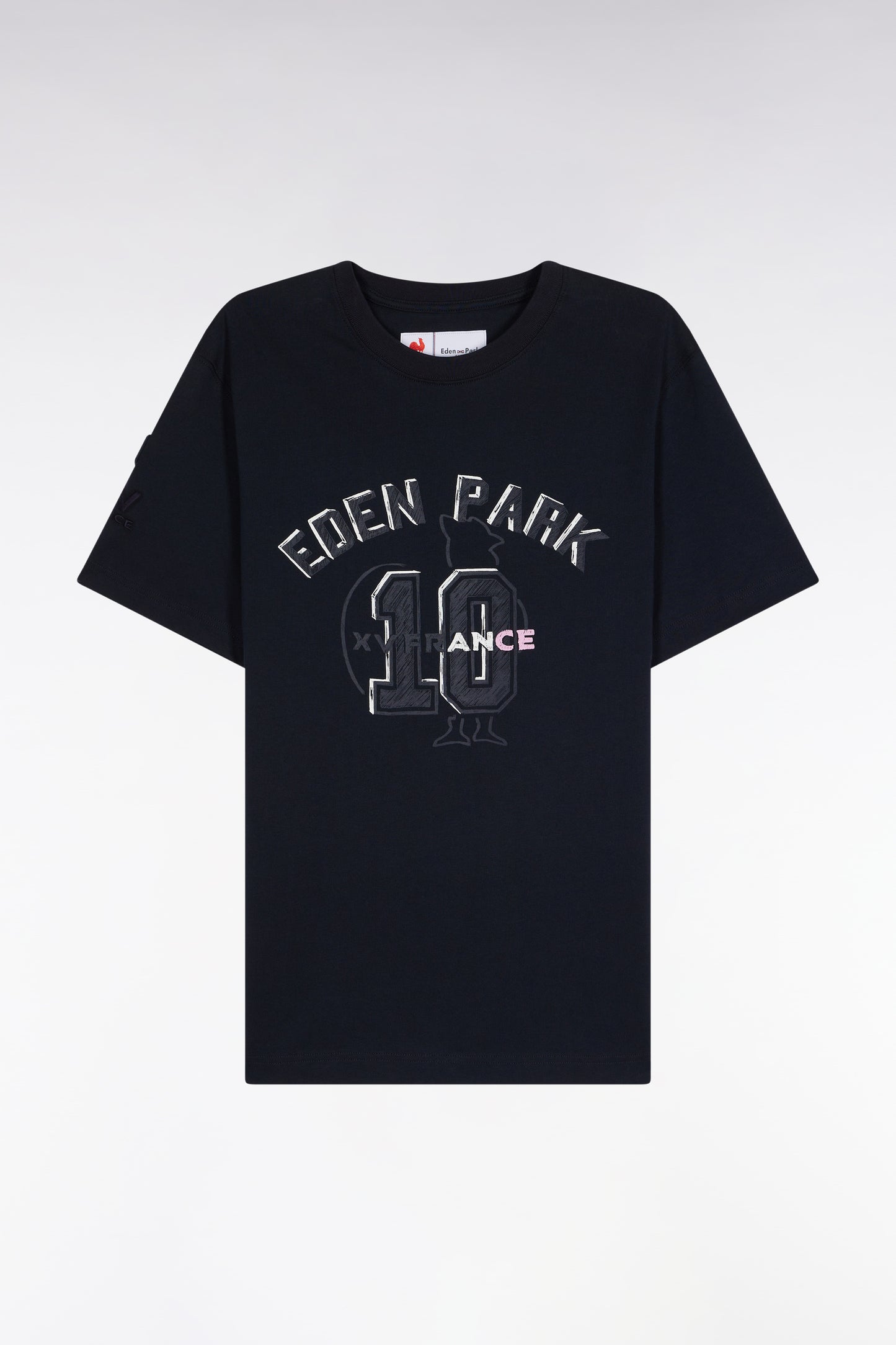 XV de France navy short-sleeved T-shirt