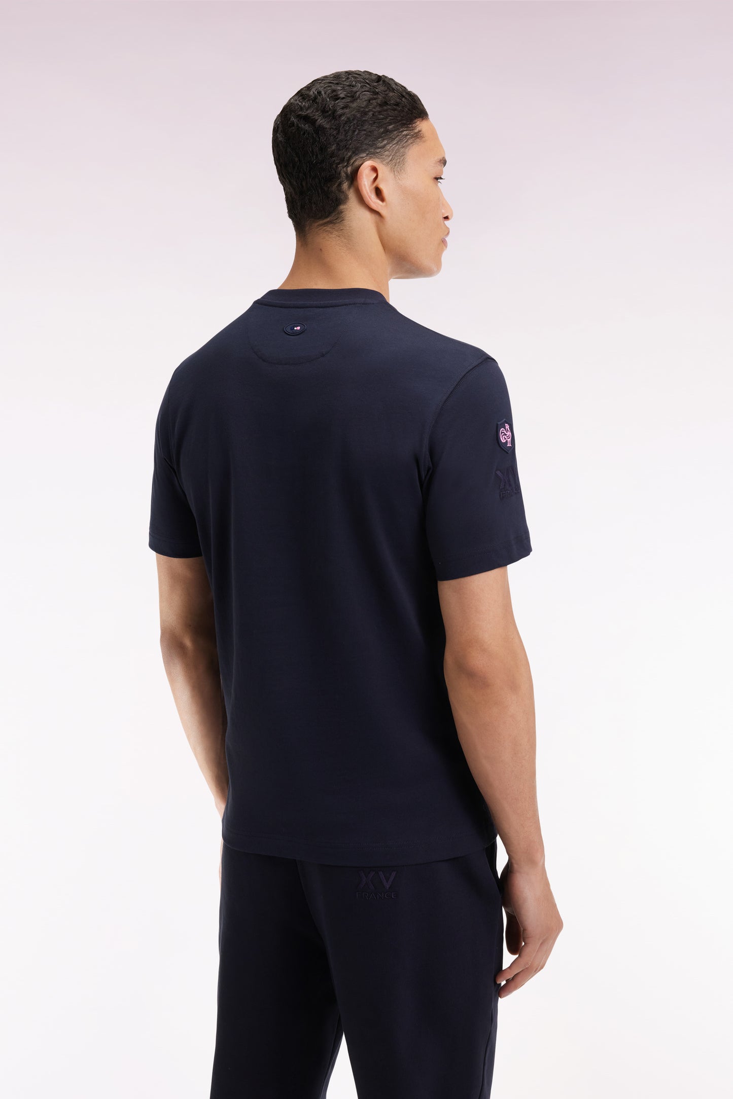 XV de France navy short-sleeved T-shirt