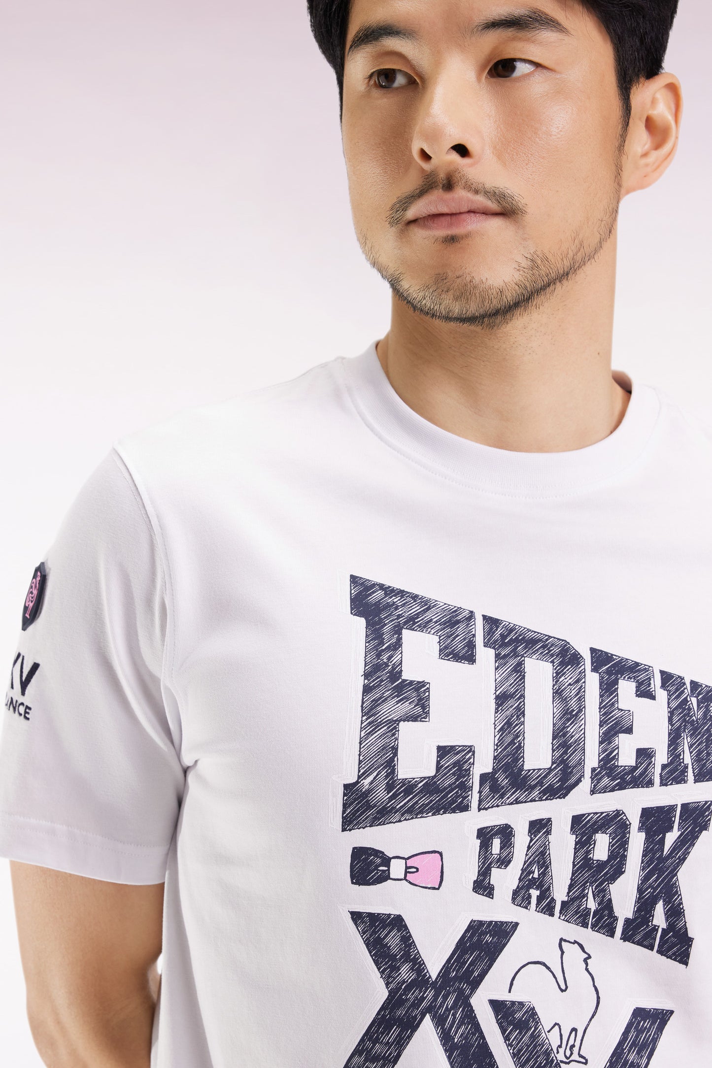 T-shirt à manches courtes blanc sérigraphie XV de France
