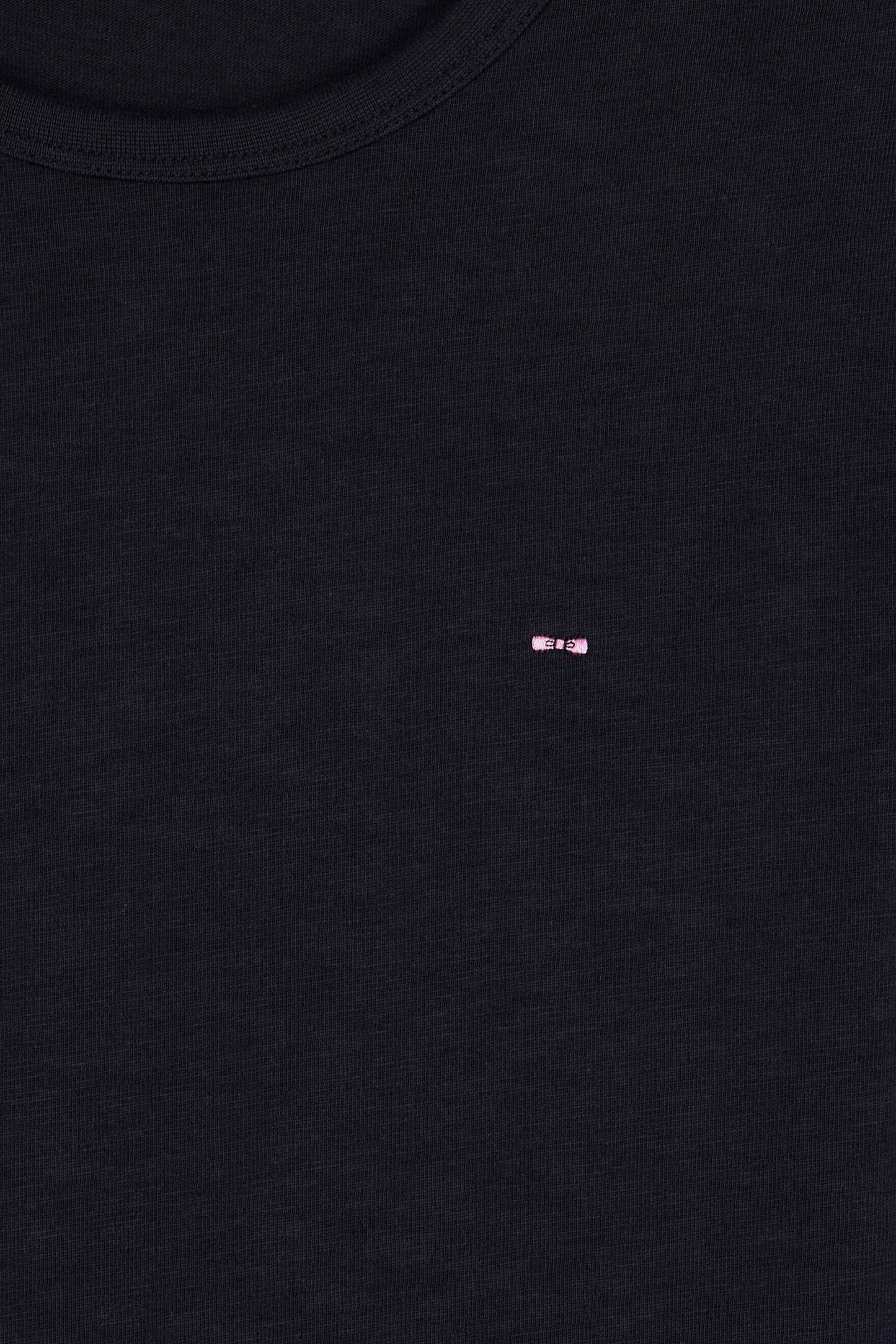 T-shirt à manches longues en coton slub marine