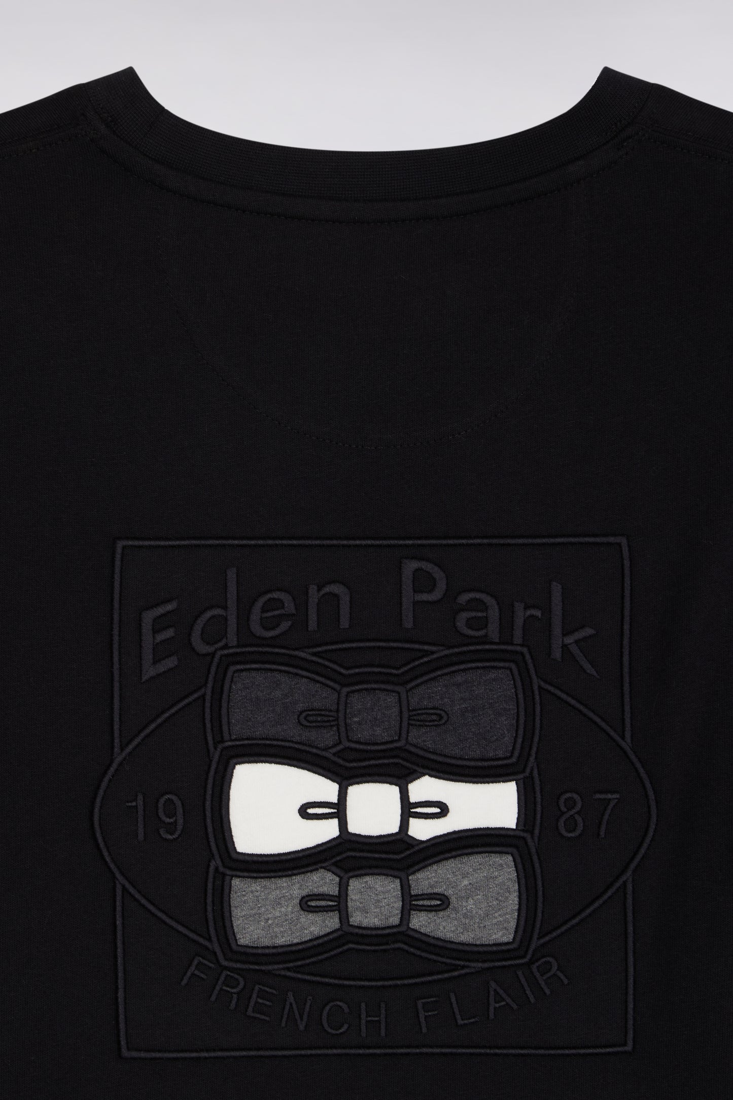 T-shirt à manches longues en coton noir