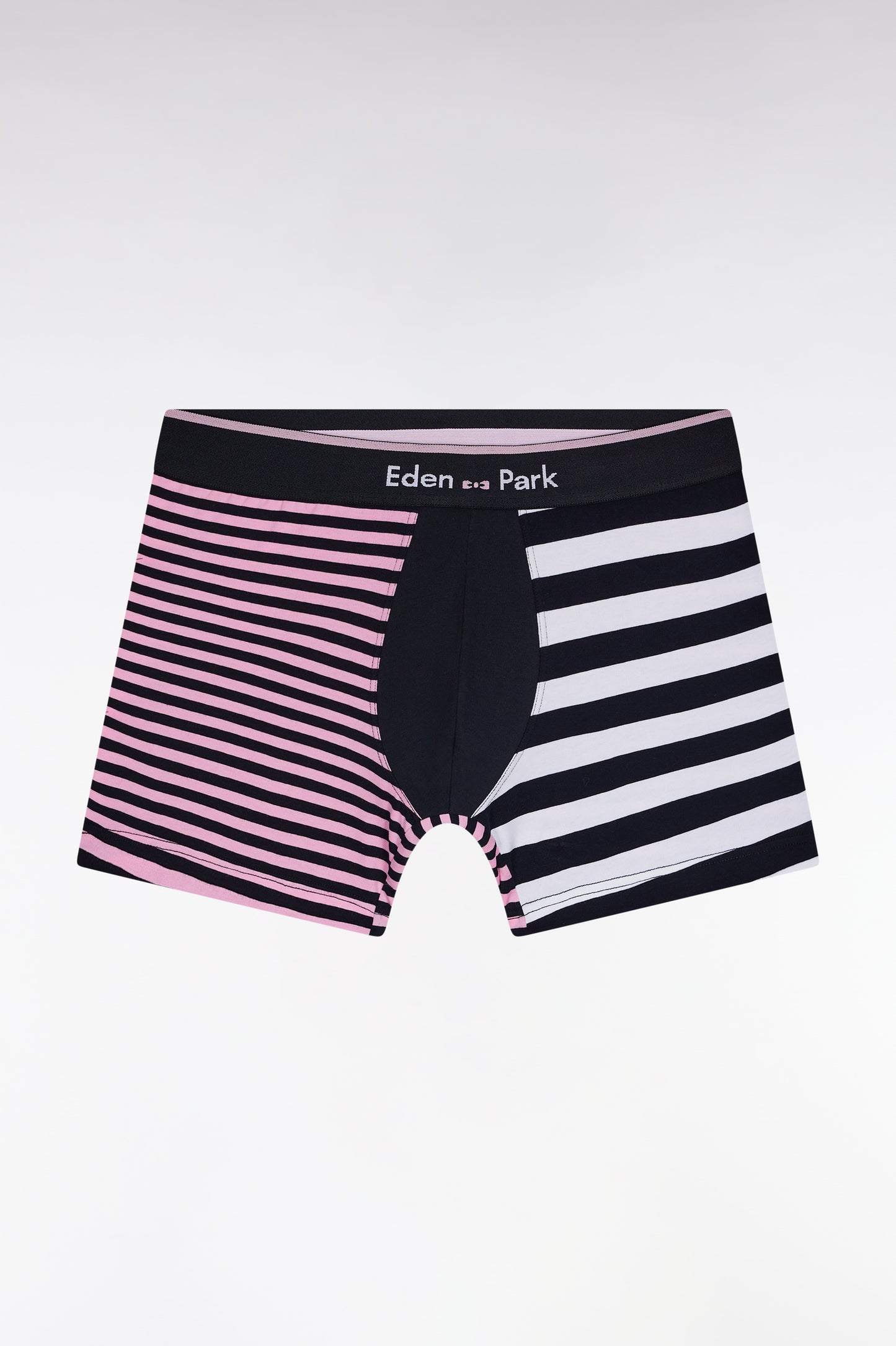 Boxer en jersey de coton rayé marine