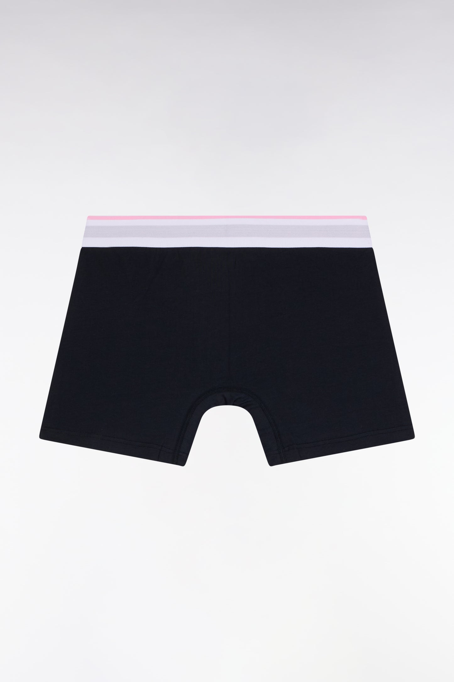 Boxer en jersey de coton colorblock blanc