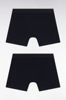 Lot de deux boxers en jersey de coton stretch colorblock kaki