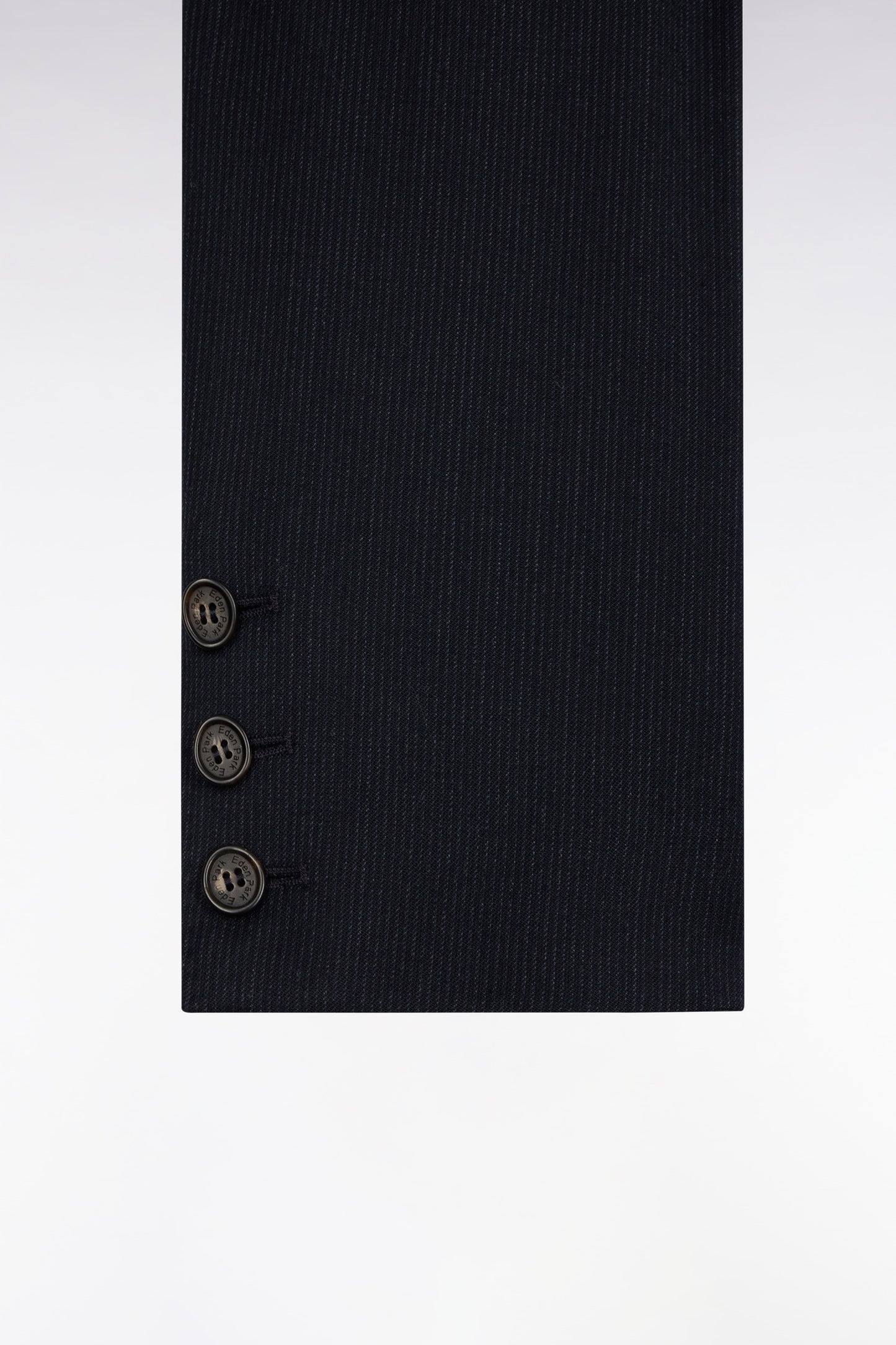 Veste blazer double boutonnage en flanelle rayée marine coupe Slim