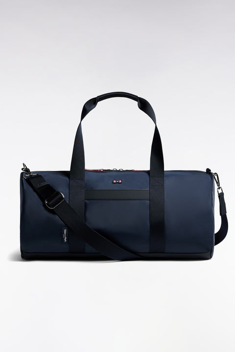 Sac de sport polochon en nylon marine - Image 1