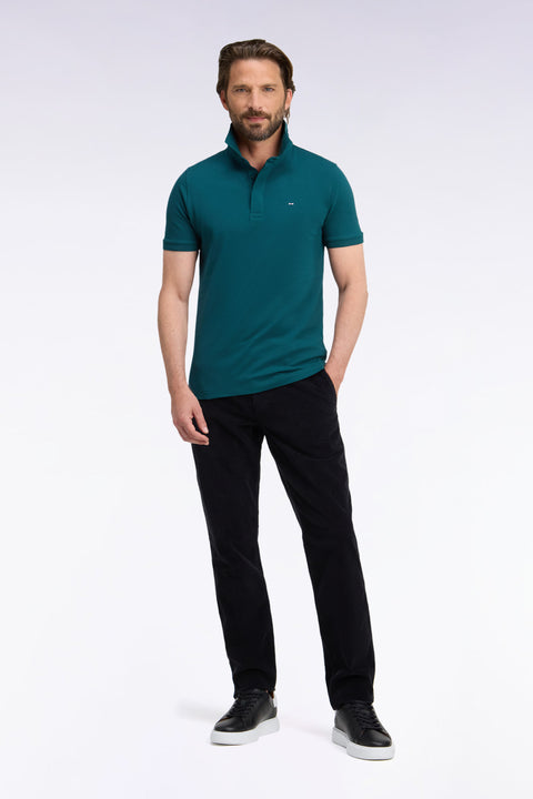 Pantalon chino sans plis en velours côtelé noir coupe regular - Image 3