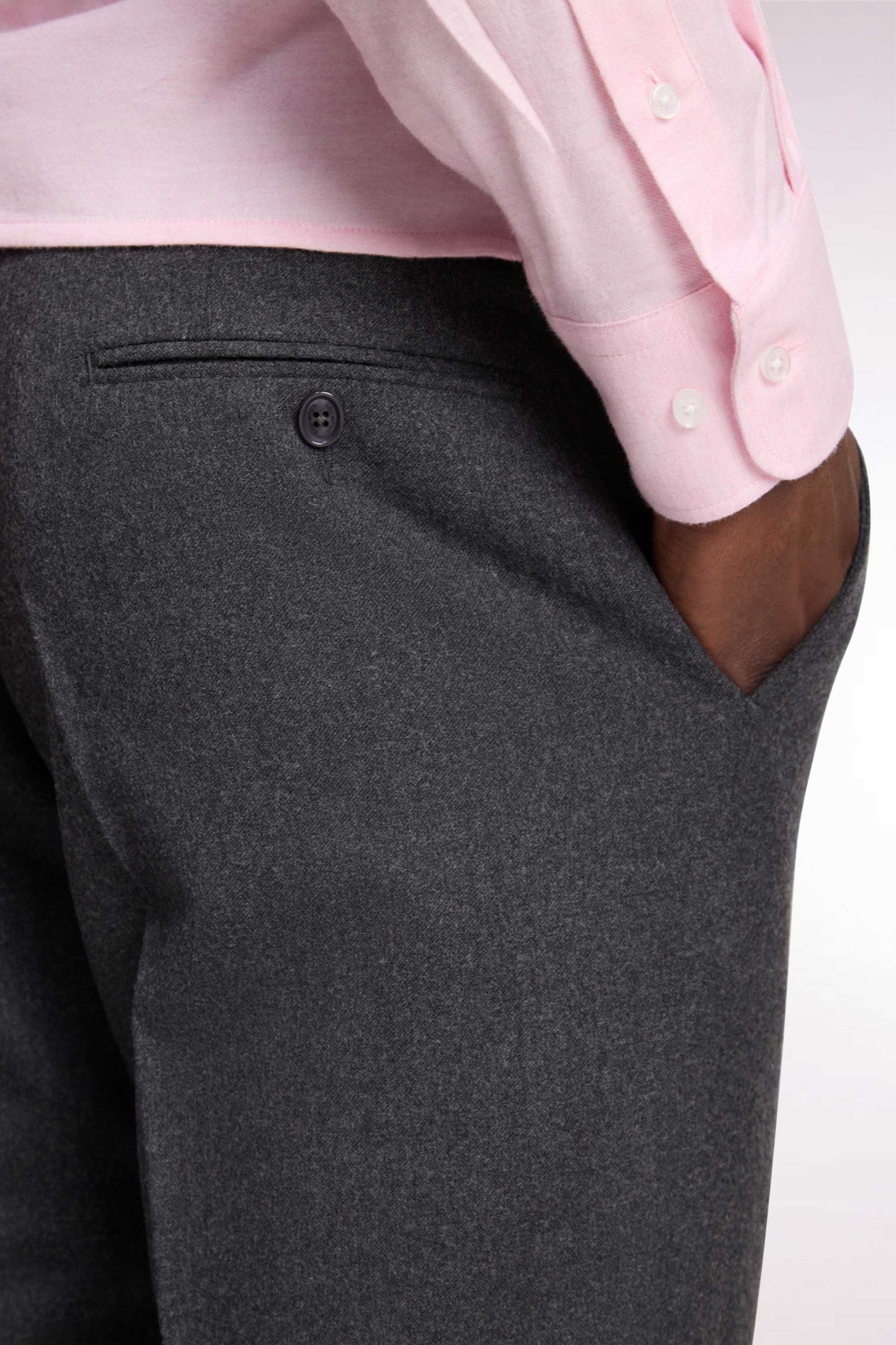 Pantalon gris chiné