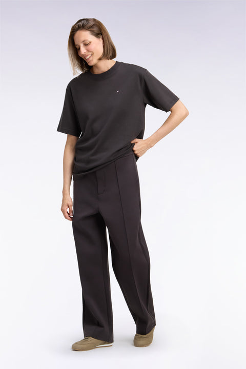 Jogging unisexe marron coupe loose - Image 1
