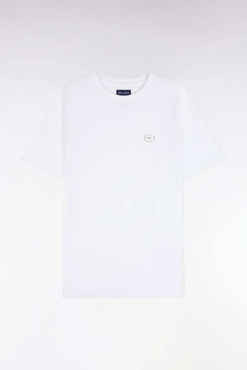 T-shirt manches courtes blanc coupe droite - Image 2