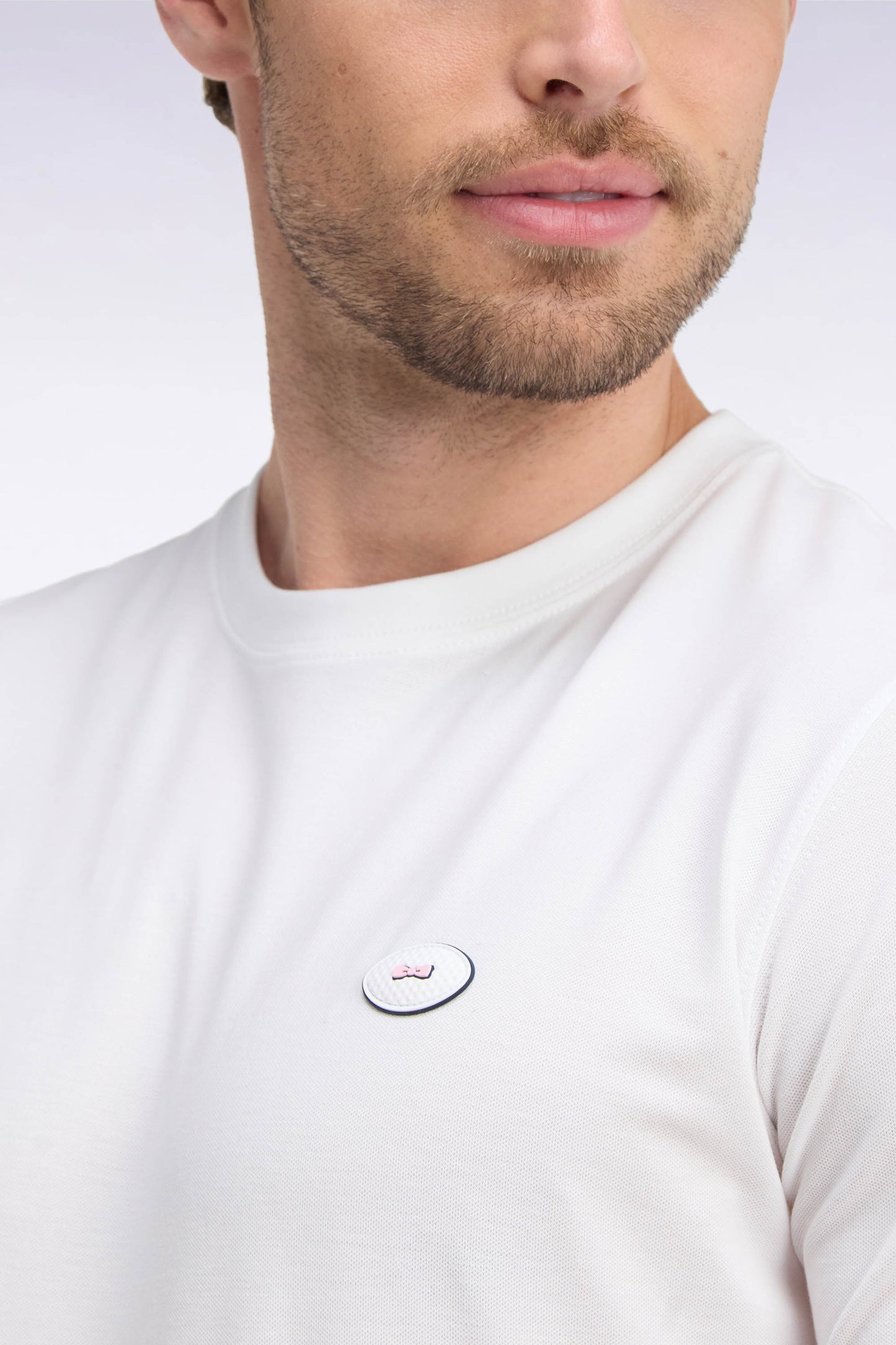 T-shirt manches courtes blanc coupe droite