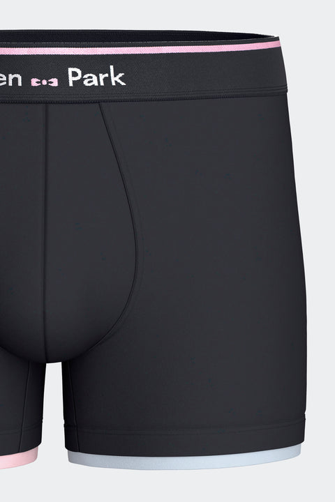 Boxer en coton stretch marine - Image 3