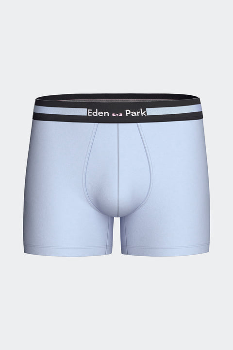 Lot de 2 boxers en jersey de coton stretch marine et ciel - Image 3